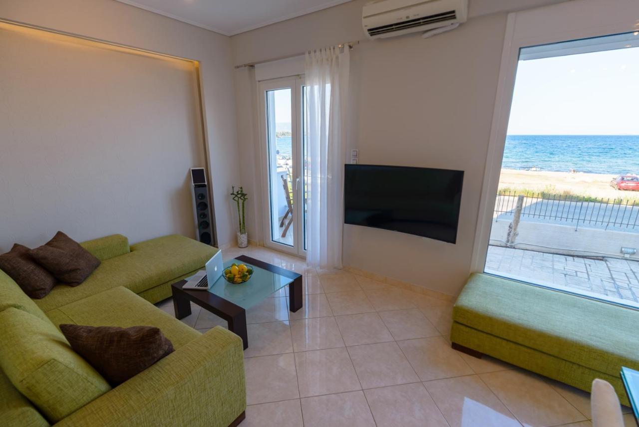 Lemoni Luxury Residence In Front Of The Sea Kechries Exteriör bild