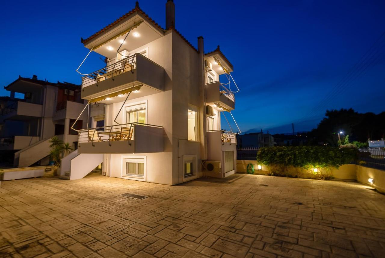 Lemoni Luxury Residence In Front Of The Sea Kechries Exteriör bild